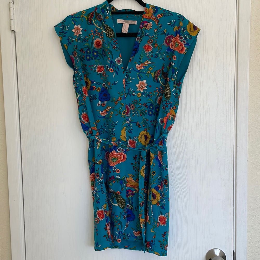 Forever 21 short sleeve mini dress w tie waist